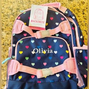 Personalized brand new with tags large Pottery Barn backpack